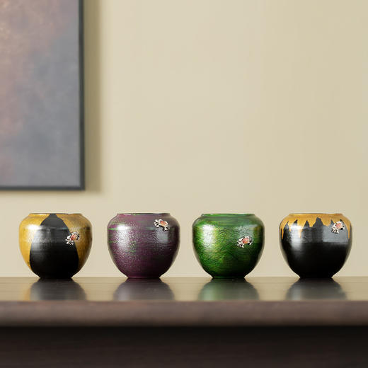 漆器建水/虚谷/茶道配件建水漆器建水茶具零配小茶缸水方 商品图3