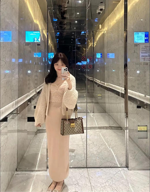 GUCCI Padlock 棕色 老花 小号 斜挎包 商品图3