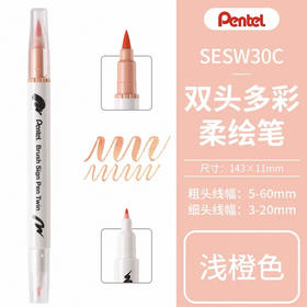 派通彩色双头柔绘笔SESW30C-T116