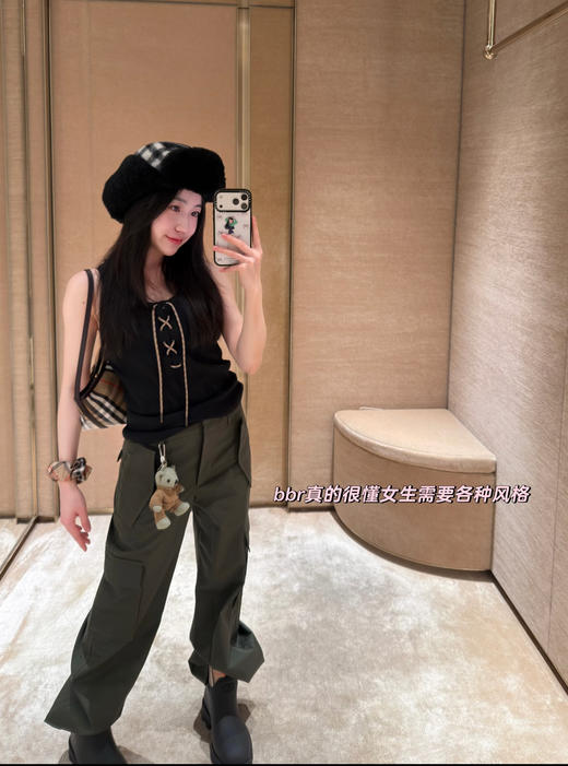 巴宝莉 2026春夏 橄榄绿工装裤（MM） 商品图5