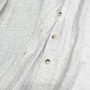 F031001早春新款法式气质百搭亚麻木耳边立领长袖衬衫 商品缩略图12