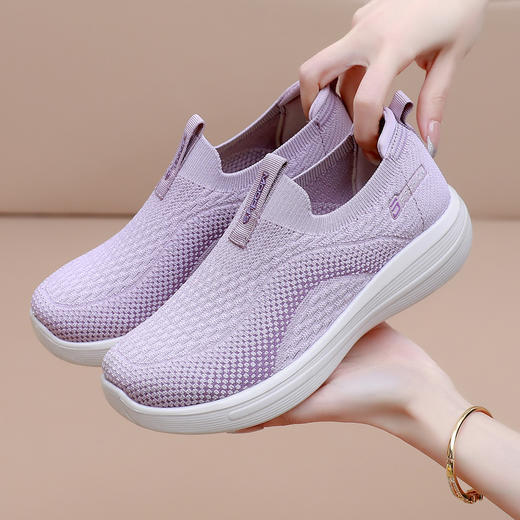 【轻享健步，惬意出行】男女轻便运动鞋，超轻高弹聚氨酯鞋底，防滑减震；棉麻鞋垫，清爽透气不闷脚 商品图4