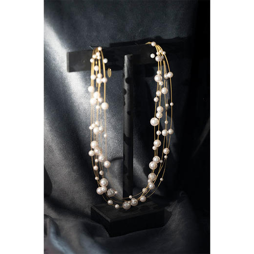 贝拉自留款｜银河星系 四层叠戴贝珠项链 颈间星光氛围感 百搭四季全造型 可休闲可优雅可贵气 商品图4