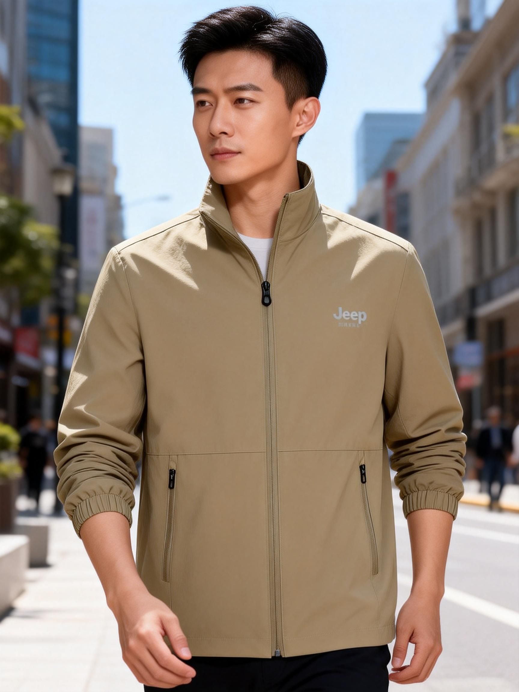 JEEP SPIRIT【休闲百搭夹克】户外休闲钓鱼 舒适百搭 5种颜色