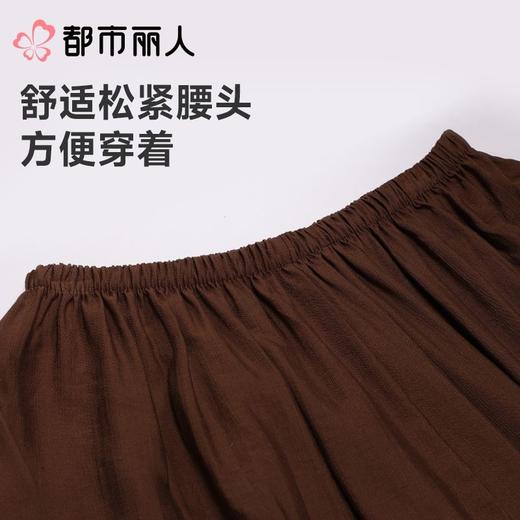 都市丽人睡衣女士睡衣薄家居服梭织仿麻睡衣女士家居长裤单条长裤可外穿LHC8A4 商品图4