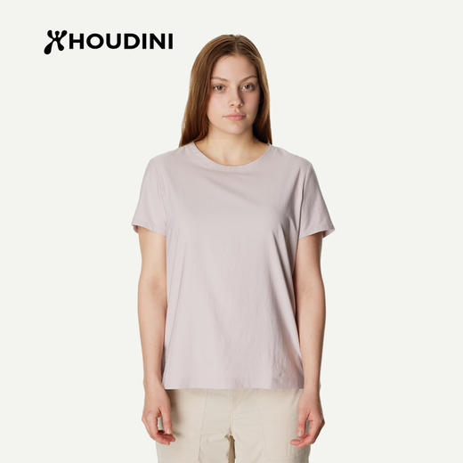 HOUDINI胡丁尼 Cover Tee II代守护女户外26夏季防晒圆领短袖T恤 840097 商品图3