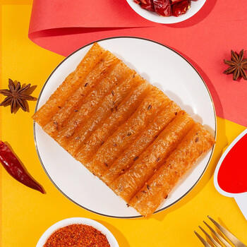 源氏豆皮辣条儿时怀旧零食小吃爆辣片260g/袋 内含10包(爆辣味） 商品图4