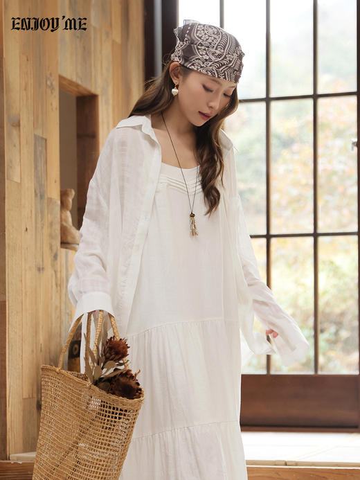 【门店同款】ENJOY春季“序光之旅”后置浪漫白衬衫 169793077 商品图1