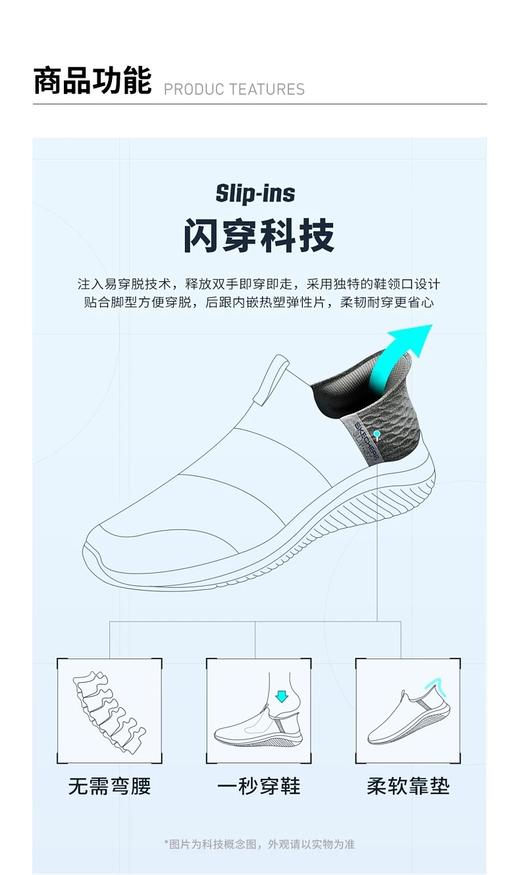 【斯凯奇】B座5楼｜Skechers2026春季新款脉速闪穿鞋男246220 商品图1