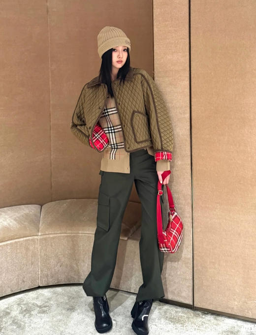 巴宝莉 2026春夏 橄榄绿工装裤（MM） 商品图0