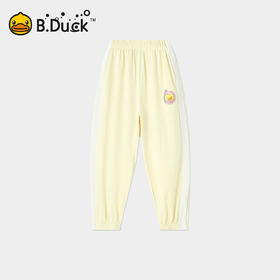 [速干]bduck小黄鸭童装女童运动裤弹力束脚裤儿童透气防蚊裤夏款110-160 FF2763090