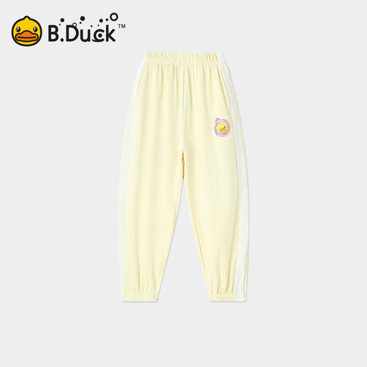 [速干]bduck小黄鸭童装女童运动裤弹力束脚裤儿童透气防蚊裤夏款110-160 FF2763090 商品图0