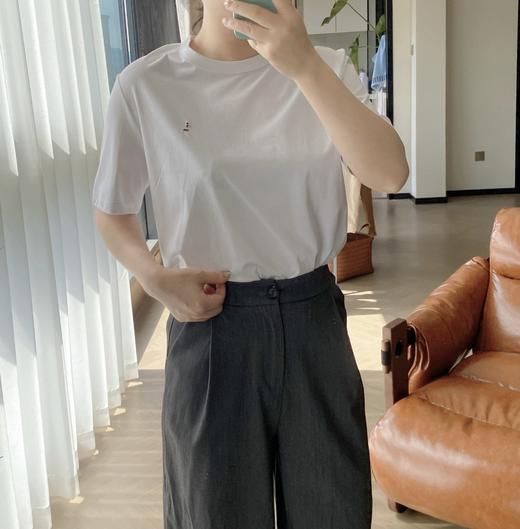 二店y 【26001】余料加栽，哈狗家，正肩有型，刺绣女士短袖T恤 商品图12