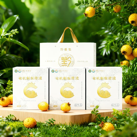 黔雅集有机刺梨原液（益生元）礼品装 50ml*10袋*3盒 商品图0