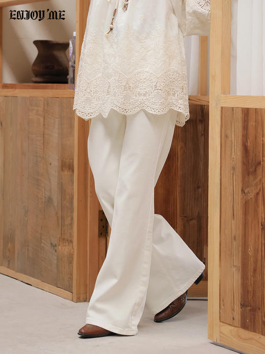 【门店同款】ENJOY春季口袋盖提臀筒喇裤 169543553 商品图3