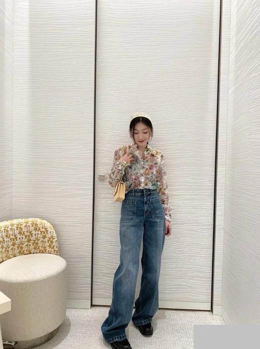 keiga*n开*间前口袋直筒牛仔裤 商品图9