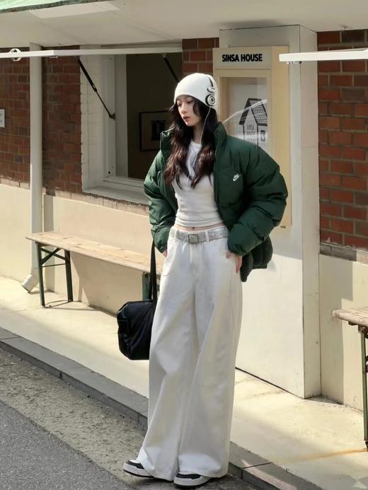 F031051哈灵顿新款面包服立领拉链短款宽松情侣羽绒服 商品图4