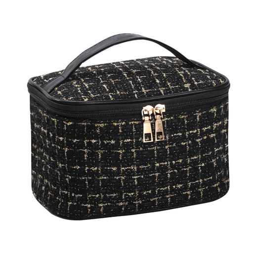 【防水防高温❗耐磨耐用】简约大容量小香风化妆包ins少女收纳洗漱包旅行化妆品直角收纳盒。xa 商品图4