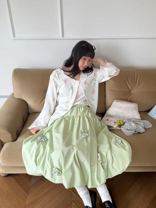 nothe Case布然/NC261806/「晴空花巷」手工立体花设计双色花苞半裙 商品图4