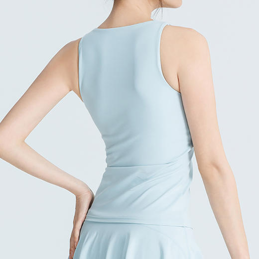 跃牌【周游世界】无袖拉链款背心修身带胸垫网球运动休闲上衣TP0985 商品图0