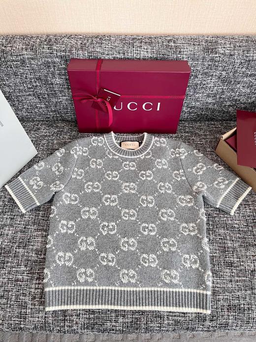 古驰羊毛结子绒缝线提花短袖 商品图9