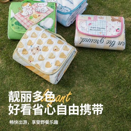 【积分兑】“春日踏青季”春亚纺超声波加厚防潮防水郊游草地野餐垫YZ101034265 商品图2