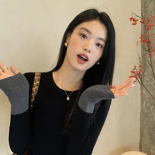 【穿了细糠！真的很难再接受别的！】百搭撞色打底毛衣 藏肉修身还保暖 商品图6