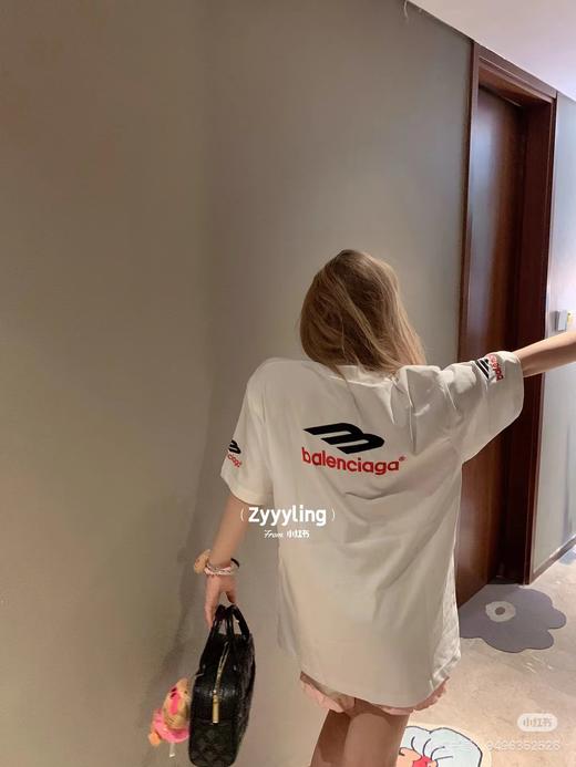 F031007字母刺绣前后左右LOGO手工磨烂面料超重工艺短袖T恤 商品图6