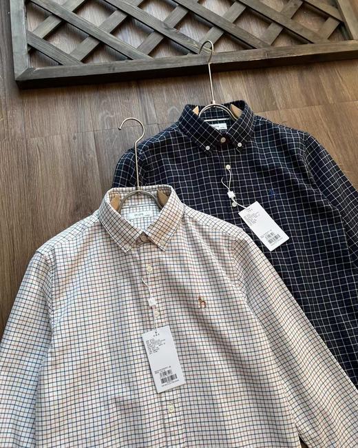 F031045新品男装时尚休闲百搭舒适通勤格子衬衫上衣 商品图1