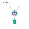 GAONAS高纳仕 人造合成水果锦囊蓝绿项链 商品缩略图0