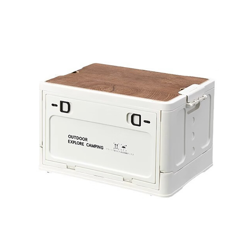 【积分兑换】趣游帮 三开门木盖折叠收纳箱Q522