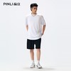 PINLI品立2026夏季新款男线条纯色打底上衣宽松圆领连肩袖短袖T恤GD262111027 商品缩略图1