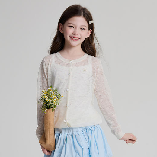 笛莎/Deesha 2026年夏季新款中童外套毛开衫 商品图1