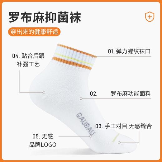 女士短袜罗布麻吸湿透气除臭保暖运动短袜 商品图1
