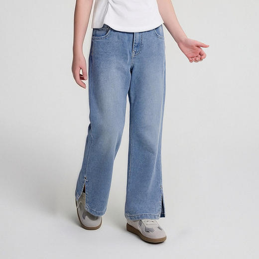 笛莎/Deesha 2026年夏季新款中童裤子牛仔喇叭裤 商品图1