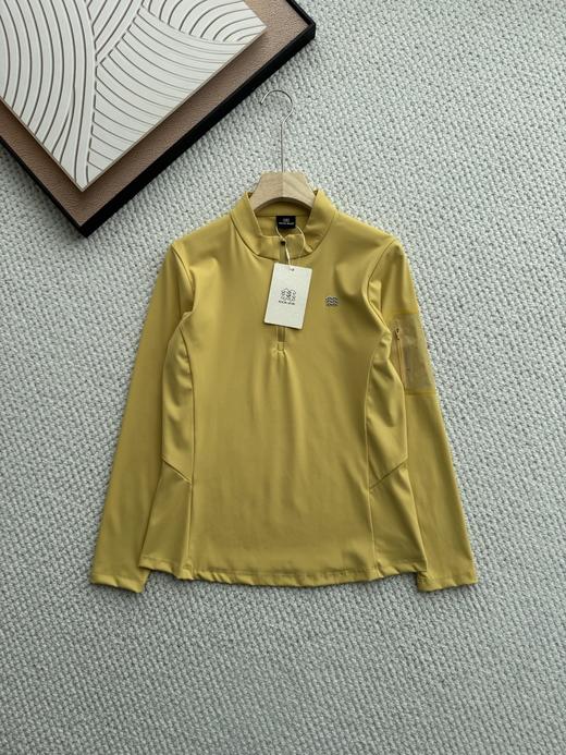 点此购买 可隆春秋季女士半拉链高弹长袖针织衫 qk 341839 商品图2