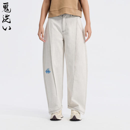 ONIARAI/鬼洗26春夏新品黑标石器时代飞蛾前褶弯刀牛仔裤26A3403 商品图2