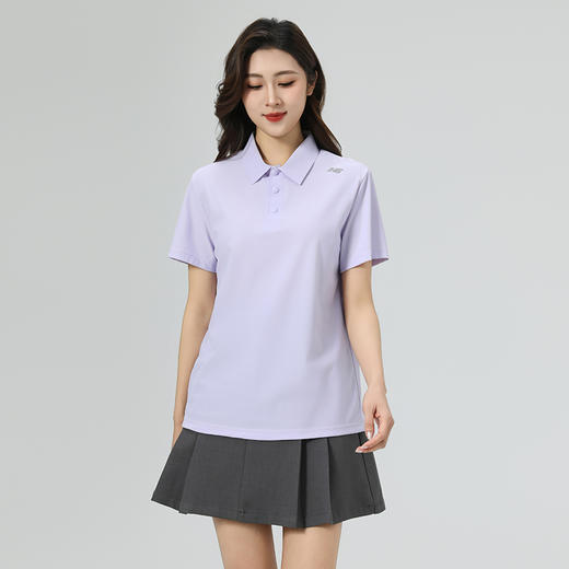 【情侣款垂感冰丝POLO衫】经典立领 冰爽透气 吸湿速干 软滑触感 舒适亲肤#L 商品图11