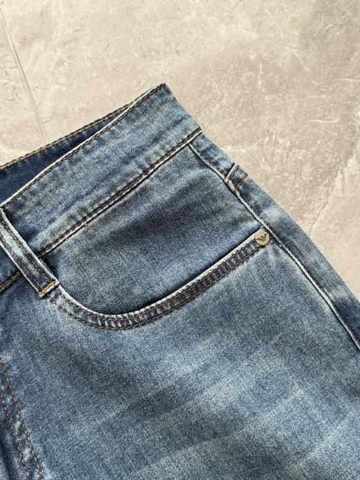 F031043春款百搭小直筒立体裁剪版型微弹牛仔裤男士长裤 商品图4