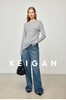 keiga*n开*间前口袋直筒牛仔裤 商品缩略图1