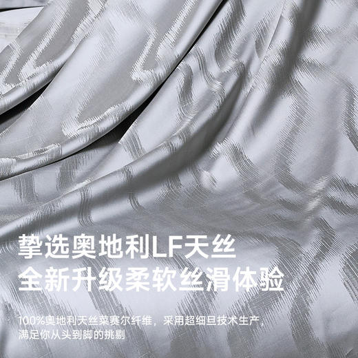 臻品天丝轻奢提花四件套(山叶水影) 商品图1