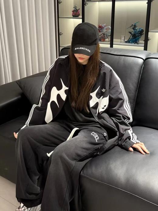 F031058复古风联名时尚印花运动休闲上衣外套立领夹克 商品图7