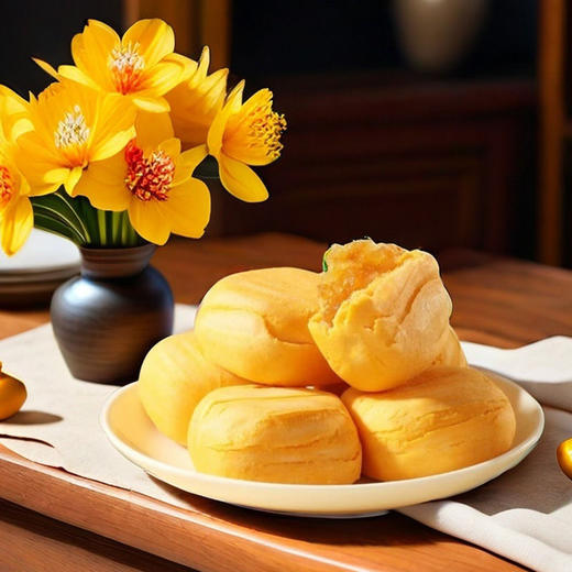 <有书甄选>【陈皮山药秋梨糕】遵循传统养生理念，温和滋养，入口即碎，内馅绵密柔润，甜而不腻，0蔗糖粗粮代餐糕点解馋休闲食品零食香糯QQ 商品图3