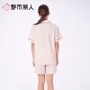 都市丽人睡衣女士睡衣薄家居服牛奶丝提花睡衣女士牛奶丝短袖套装女装短袖短裤LHC1D3 商品缩略图2