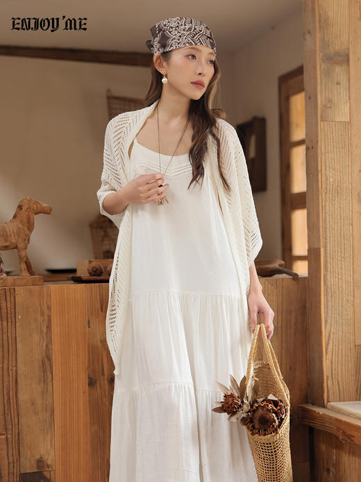 【门店同款】ENJOY春季“序光之旅”蕾丝花边披肩连衣裙 169694554 商品图0