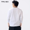 PINLI品立2026春季新款男士圆领百搭纯色打底上衣长袖T恤青年潮牌GD262111029 商品缩略图3