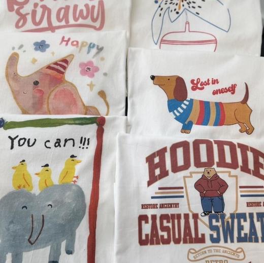 【好看好穿还好价！任选2件！纯棉高克重白喷T恤】颜色多样百搭 修身藏肉 商品图8