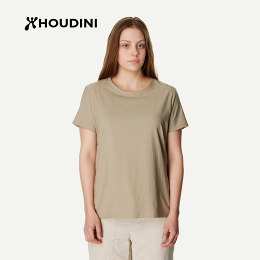 HOUDINI胡丁尼 Cover Tee II代守护女户外26夏季防晒圆领短袖T恤 840097 商品图0