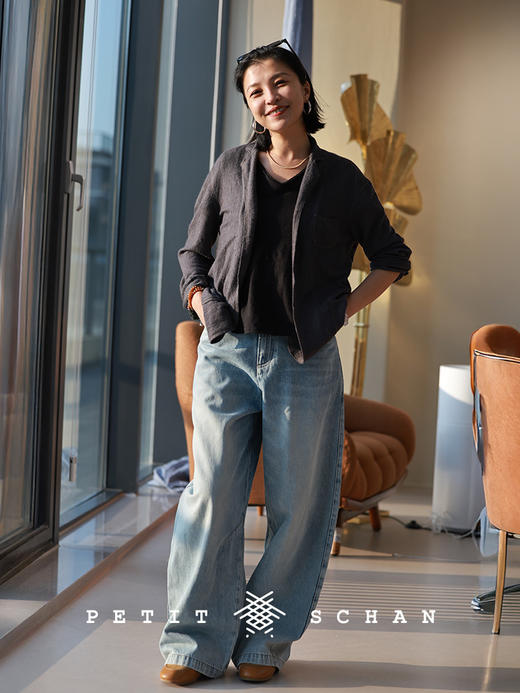 Petit Schan小闪 CLO#1072 Be of two minds 三心二意 云朵羊绒系列纯羊绒手工染外套 商品图1