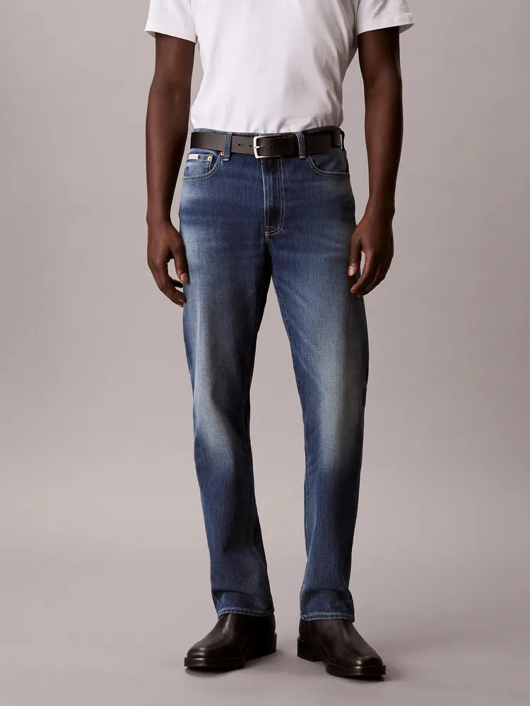 26 西K Jeans 春夏薄款 复古蓝小直筒牛仔裤 NZK259